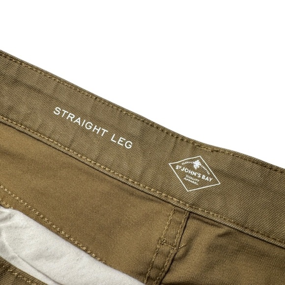 St John’s Bay Straight Leg Dark Tan Jeans Womens 18 Short - Picture 6 of 13